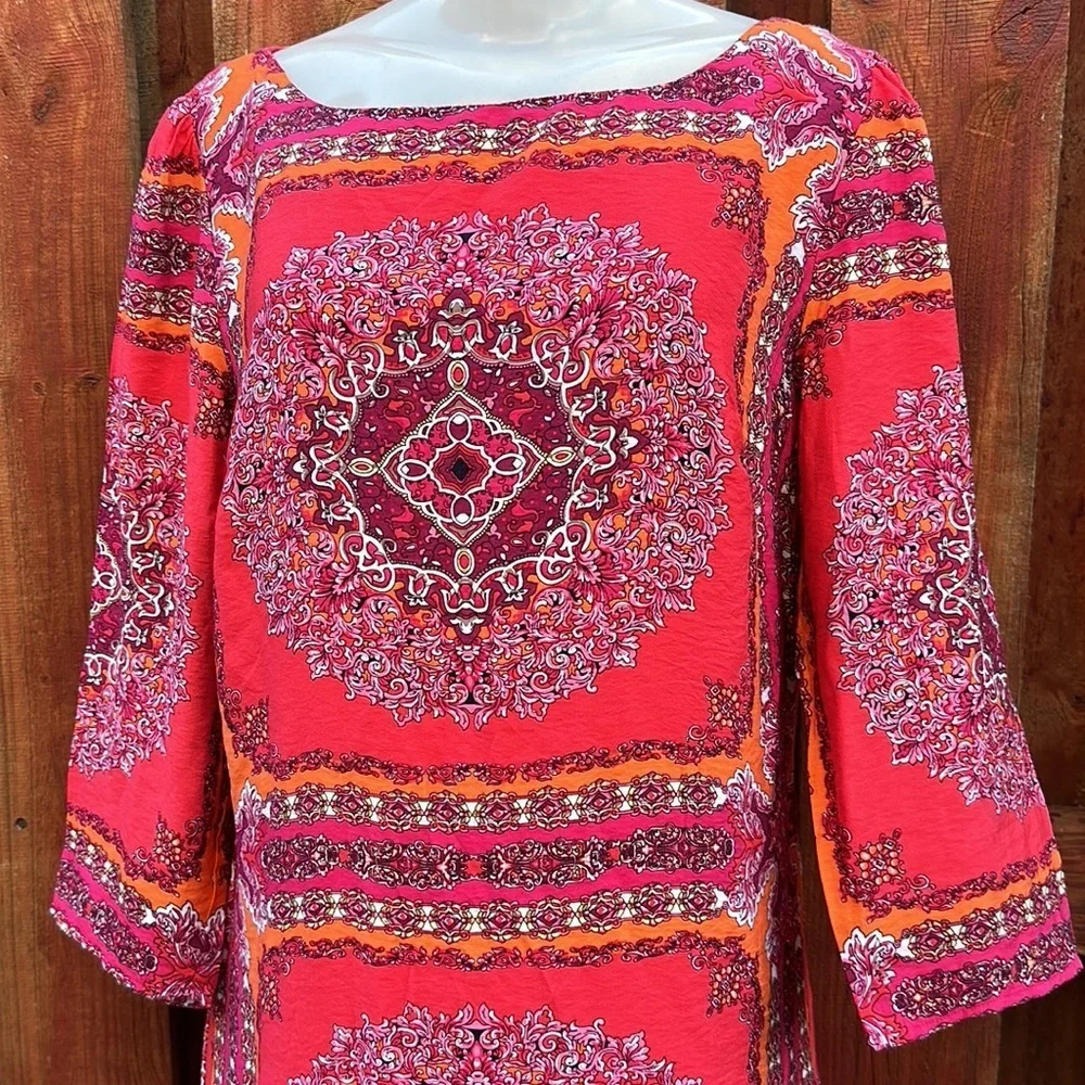 Laundry By Shelli Segal Women’s Pink Patterned Women's Dress Size 12 - Picture 5 of 11